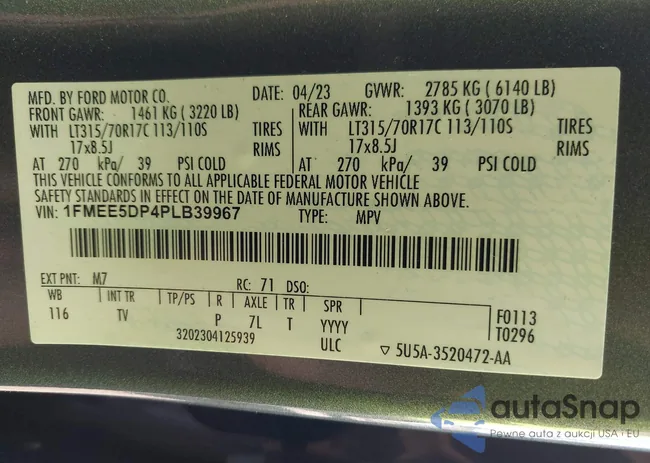 1FMEE5DP4PLB39967: 44164762