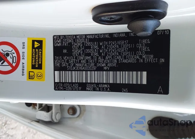 5TDJK3EH6AS035297: 44164836