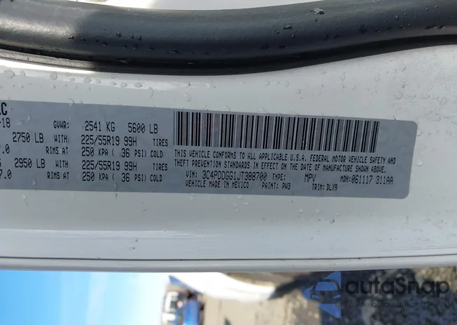 3C4PDDGG1JT388700: 44164975