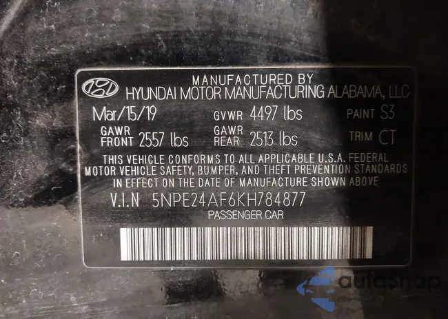 5NPE24AF6KH784877: 44164979