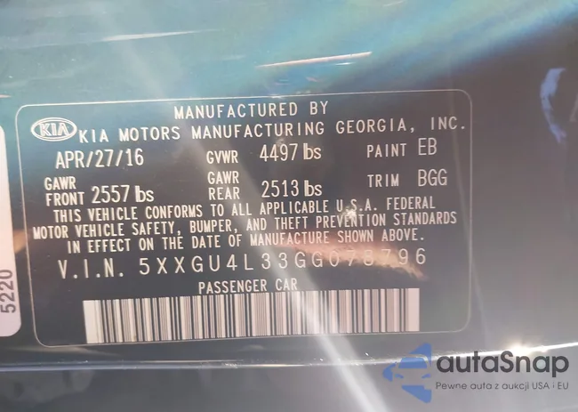 5XXGU4L33GG078796: 44164061