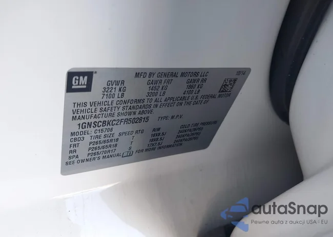 1GNSCBKC2FR502815: 44164071