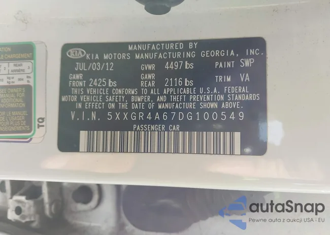 5XXGR4A67DG100549: 44164080