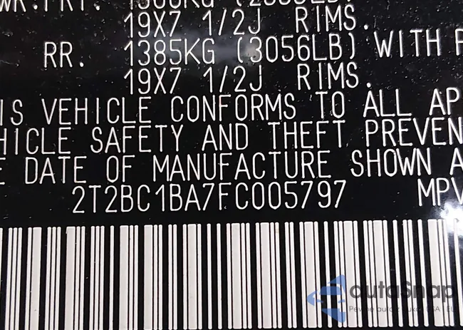 2T2BC1BA7FC005797: 44164186