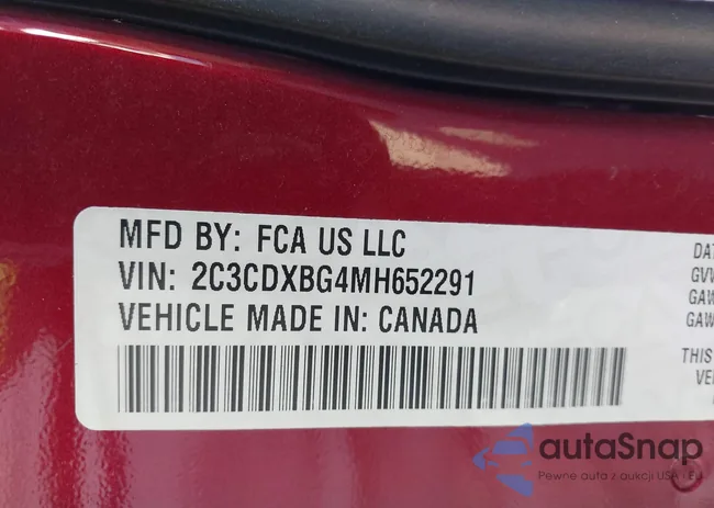 2C3CDXBG4MH652291: 44164196