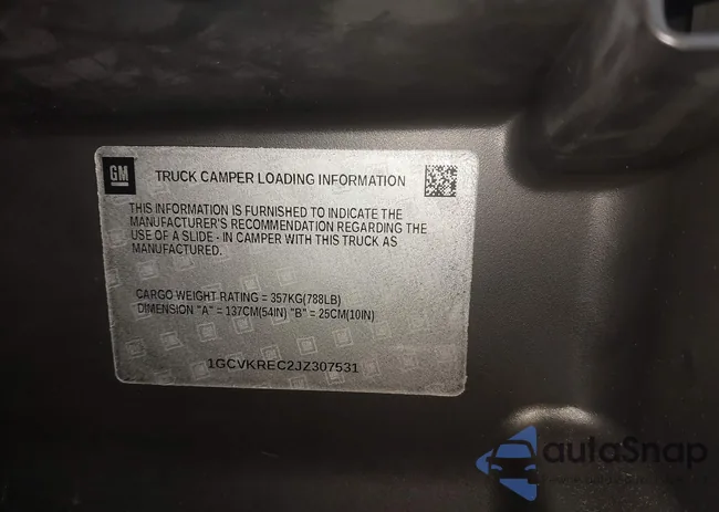 1GCVKREC2JZ307531: 44164265