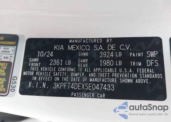 3KPFT4DEXSE047433: 44164267