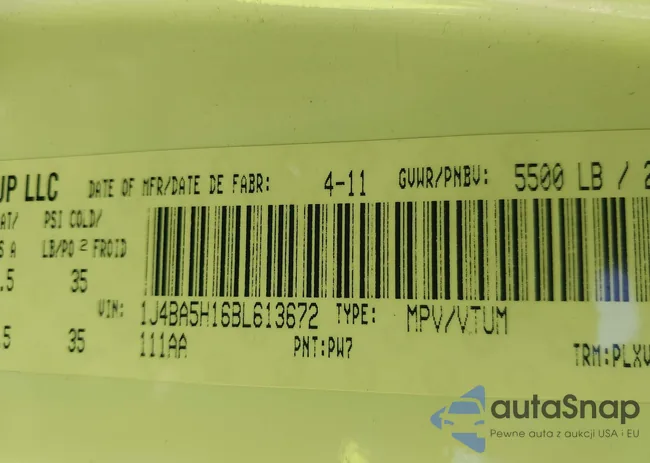 1J4BA5H16BL613672: 44164294
