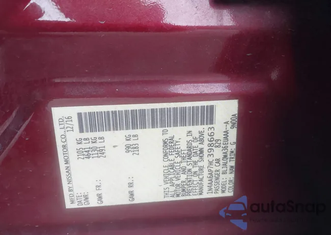 1N4AA6AP7HC398663: 44164371