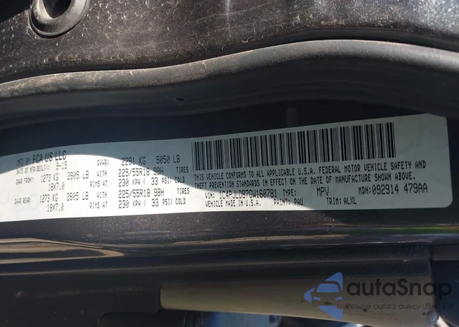 1C4PJLDB7GW160781: 44164378