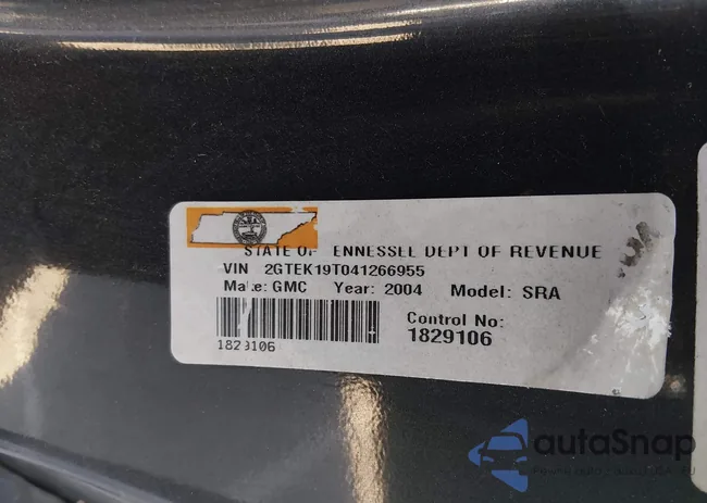 2GTEK19T041266955: 44164395