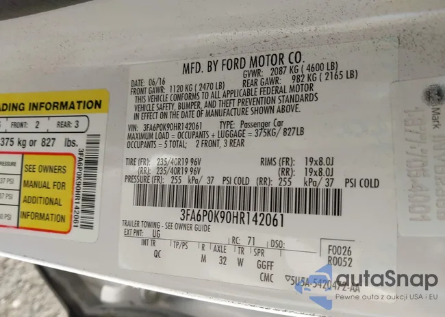 3FA6P0K90HR142061: 44164397