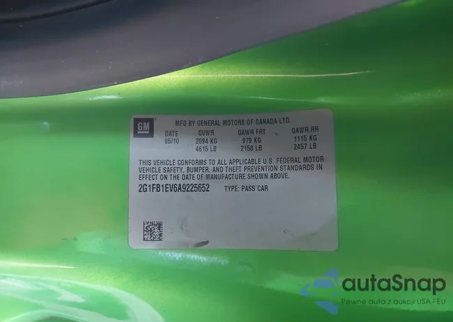 2G1FB1EV6A9225652: 44164398