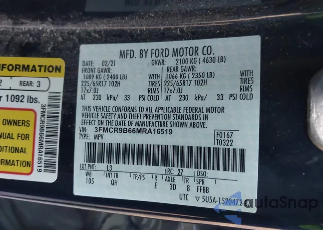 3FMCR9B66MRA16519: 44164402