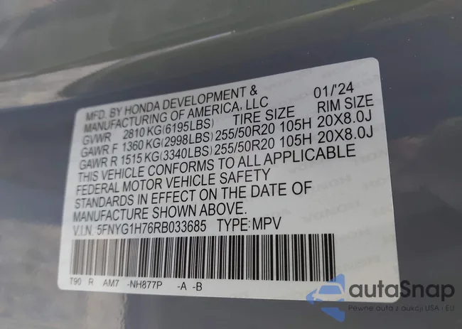 5FNYG1H76RB033685: 44164415