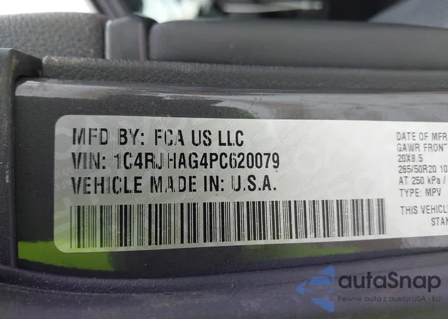 1C4RJHAG4PC620079: 44165463