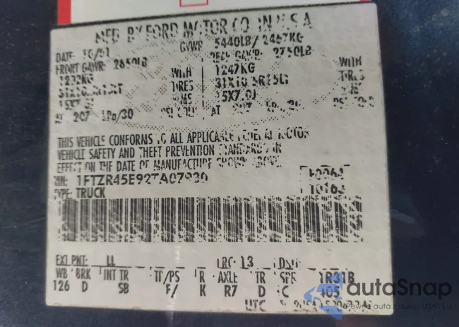 1FTZR45E92TA07930: 44165483