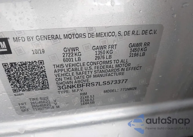 3GNKBFRS7LS573377: 44165489