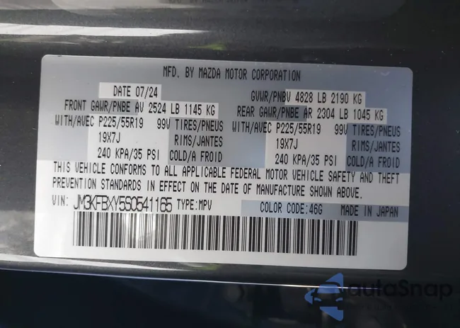 JM3KFBXY5S0541165: 44165525