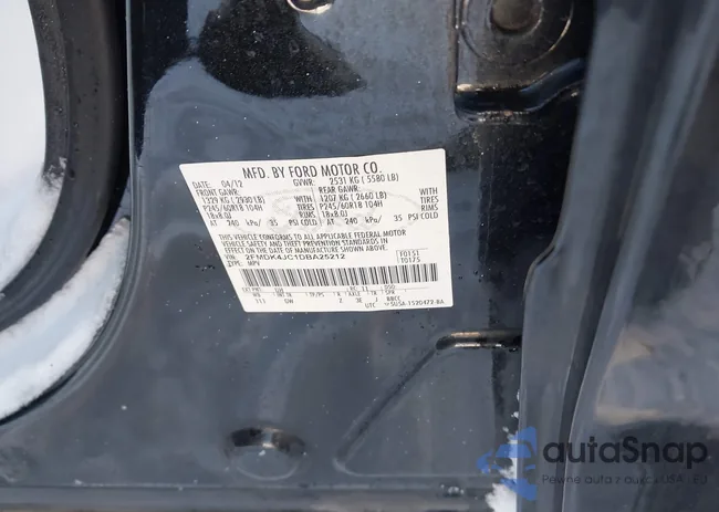 2FMDK4JC1DBA25212: 44165700