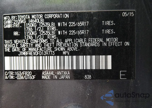 JTMBFREV0FD139773: 44165704