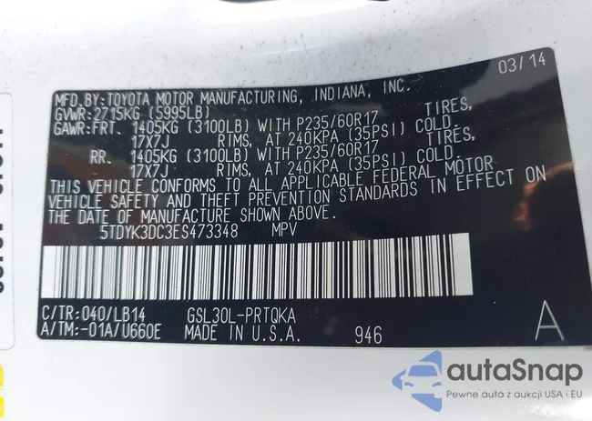 5TDYK3DC3ES473348: 44165778