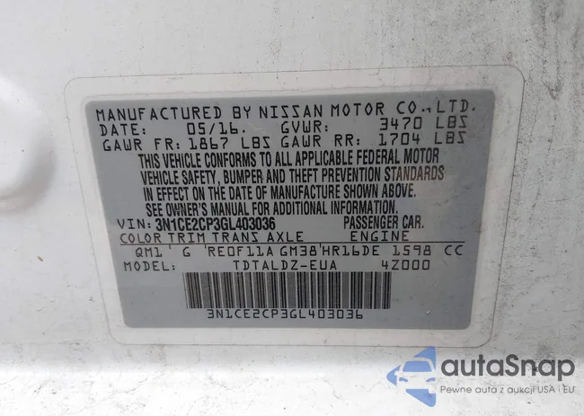 3N1CE2CP3GL403036: 44165849