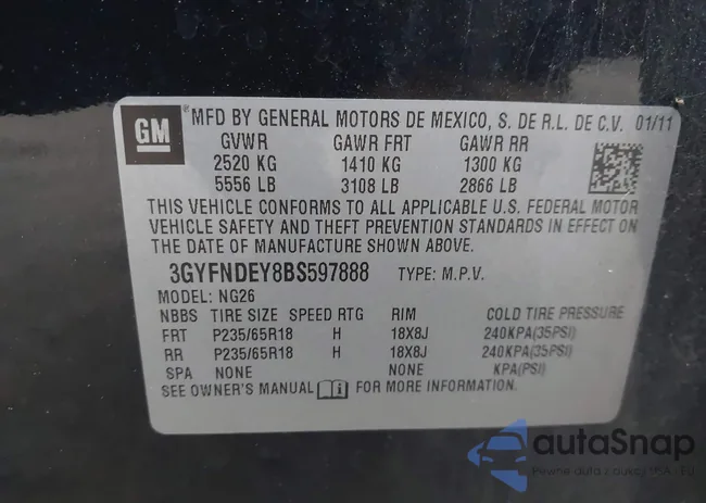 3GYFNDEY8BS597888: 44165952