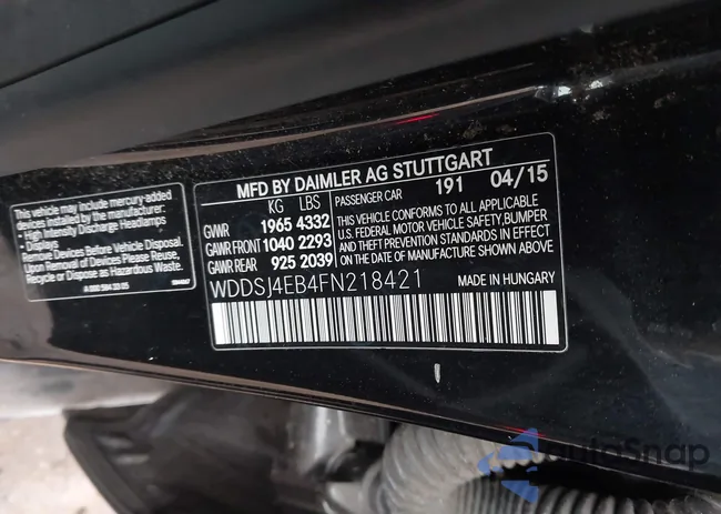 WDDSJ4EB4FN218421: 44165966