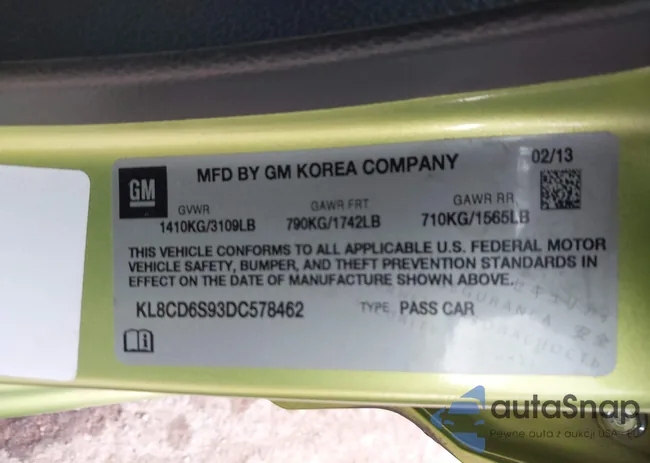 KL8CD6S93DC578462: 44165115