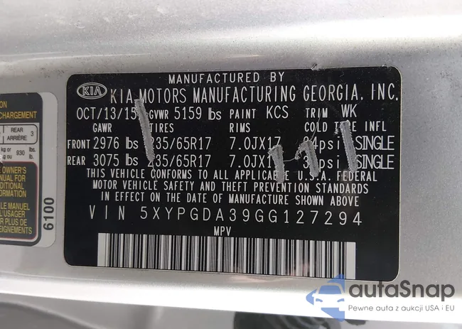 5XYPGDA39GG127294: 44165155