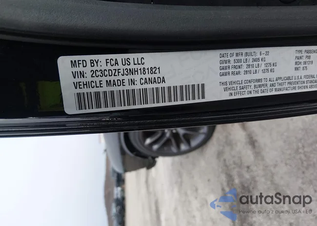 2C3CDZFJ3NH181821: 44165274