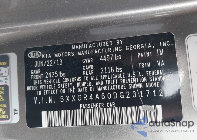 5XXGR4A60DG231712: 44165332