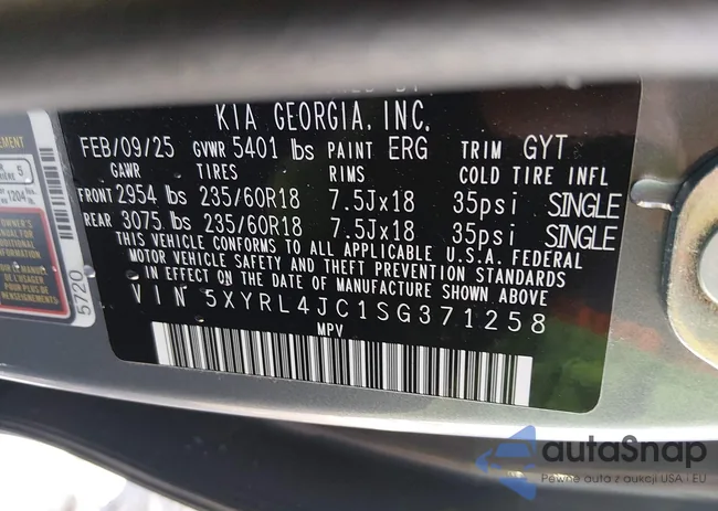 5XYRL4JC1SG371258: 44165439