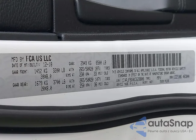 1C4RJFBG4KC628808: 44166464