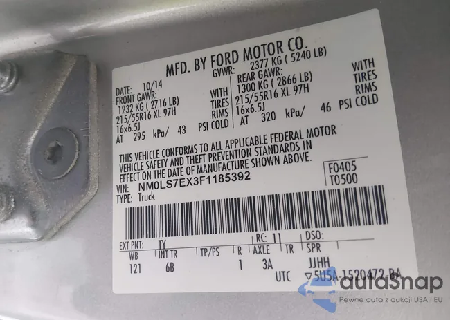 NM0LS7EX3F1185392: 44166566