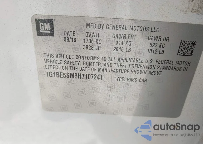 1G1BE5SM3H7107241: 44166567