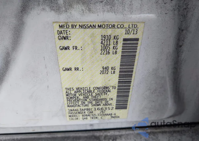 1N4AL3AP8EC166352: 44166634