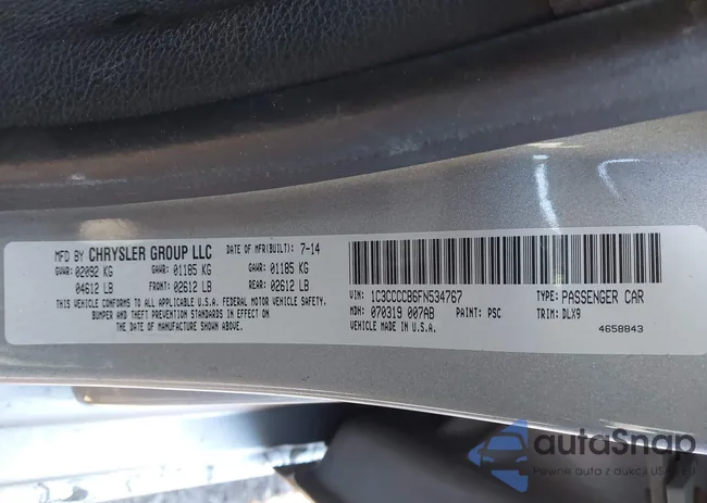 1C3CCCCB6FN534767: 44166712