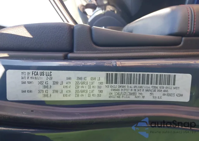 1C4RJFLG7LC300993: 44166717