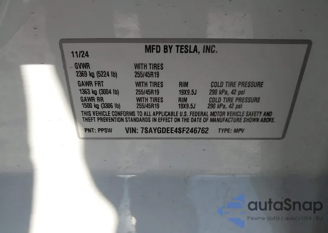 7SAYGDEE4SF246762: 44166731