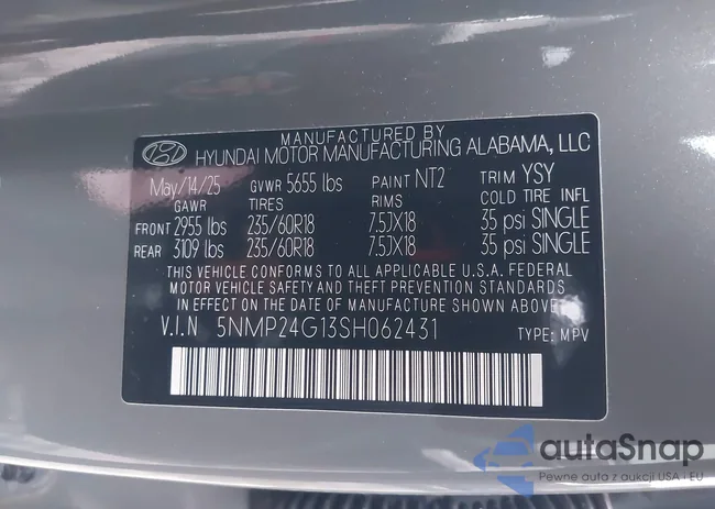 5NMP24G13SH062431: 44166780