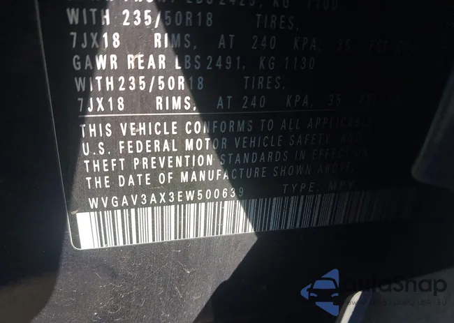 WVGAV3AX3EW500639: 44166891