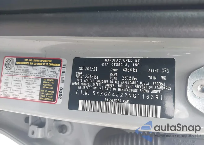 5XXG64J22NG116391: 44166910