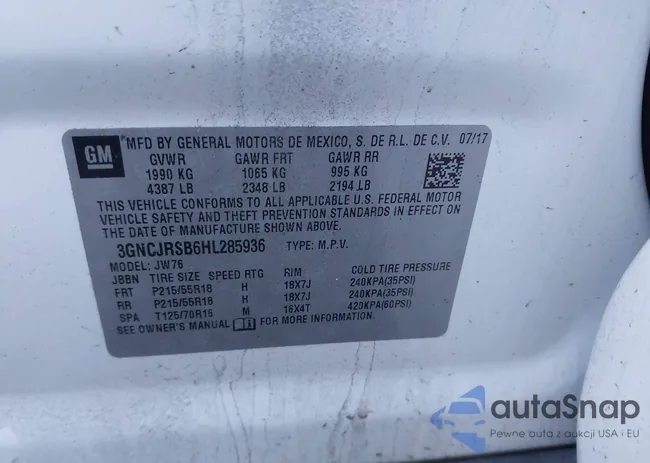 3GNCJRSB6HL285936: 44166947