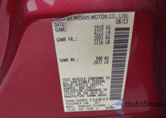 1N4AL3AP8EC110833: 44167031