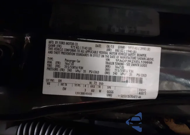 1FADP3K2XEL139898: 44166061