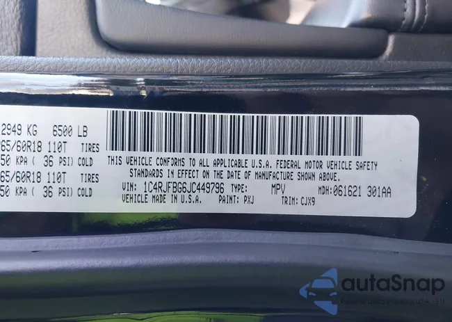 1C4RJFBG6JC449796: 44166188