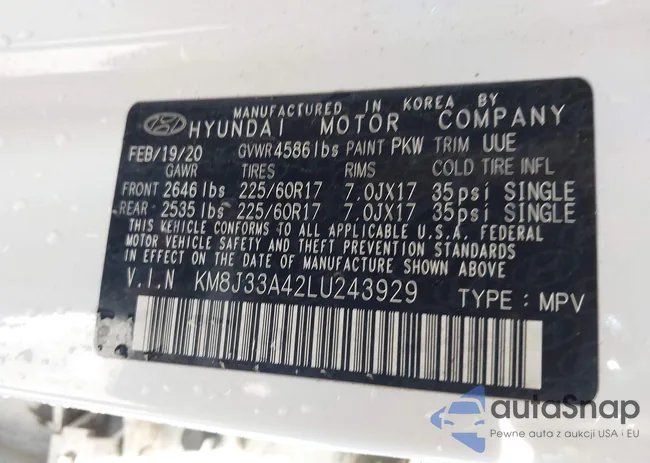 KM8J33A42LU243929: 44166329