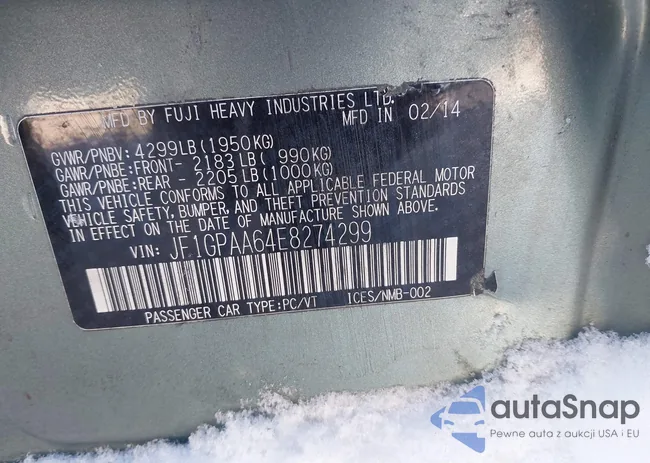 JF1GPAA64E8274299: 44167499